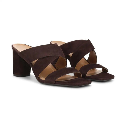 Merlot Heeled Slide Sandal