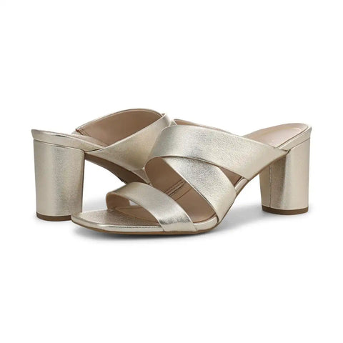 Merlot Heeled Slide Sandal