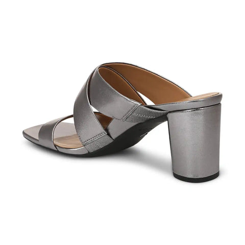 Merlot Heeled Slide Sandal
