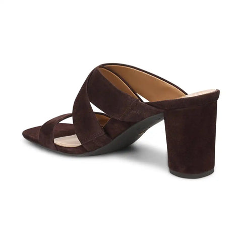 Merlot Heeled Slide Sandal