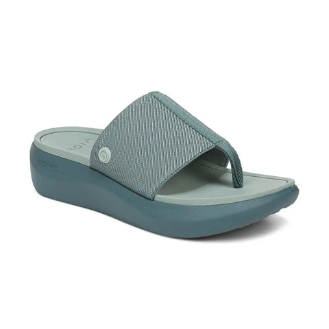 Beach Aqua Platform Toe Post Sandal